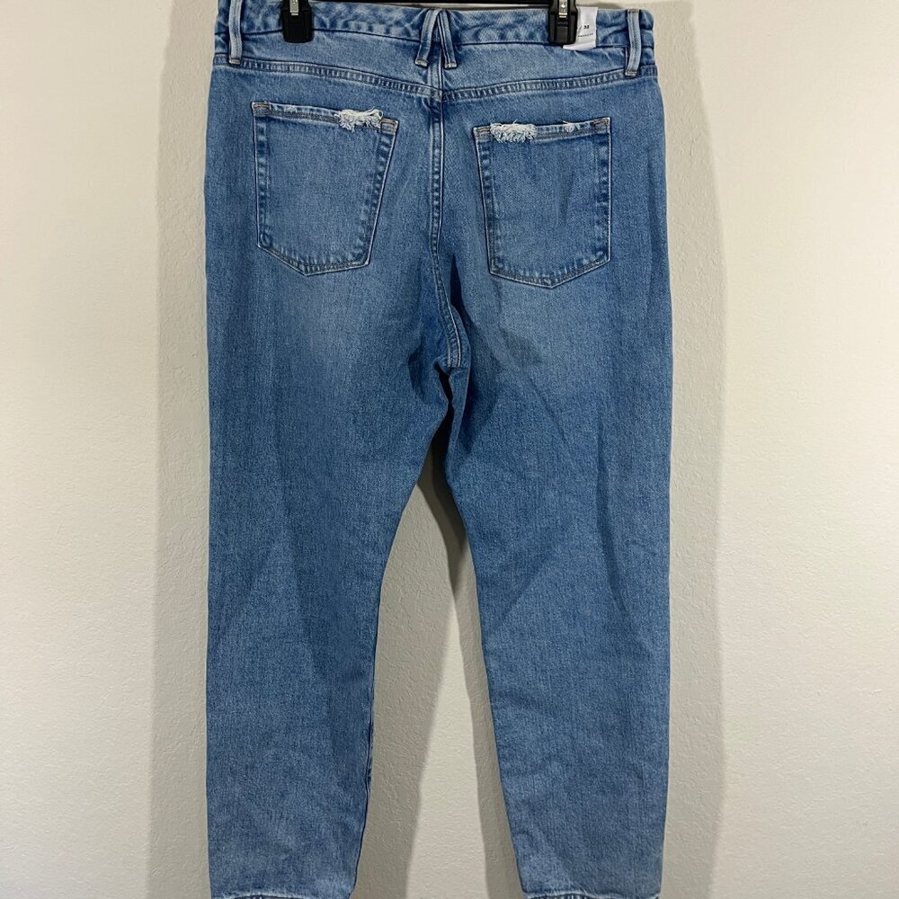 Good American Women's The Weekender Straight Leg Light Wash Jeans Size 14/32 - Picture 8 of 13